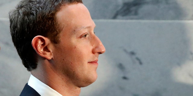 Facebook CEO Mark Zuckerberg is seen on Capitol Hill in Washington, D.C. prior to his Senate testimony.
