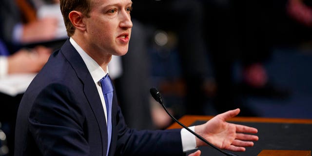 Facebook CEO Mark Zuckerberg testifies before U.S. lawmakers in April.