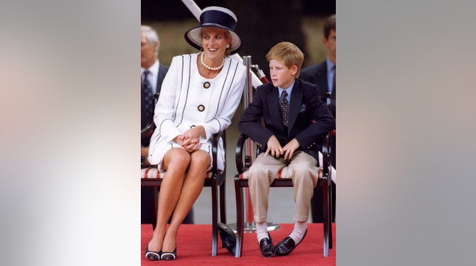 The Princess of Wales and Prince Harry attend VJ (Victory over Japan) Day ceremonies in the Mall August 19. The events are likely to mark Britain's last major World War Two remembrance - RTXFTLG