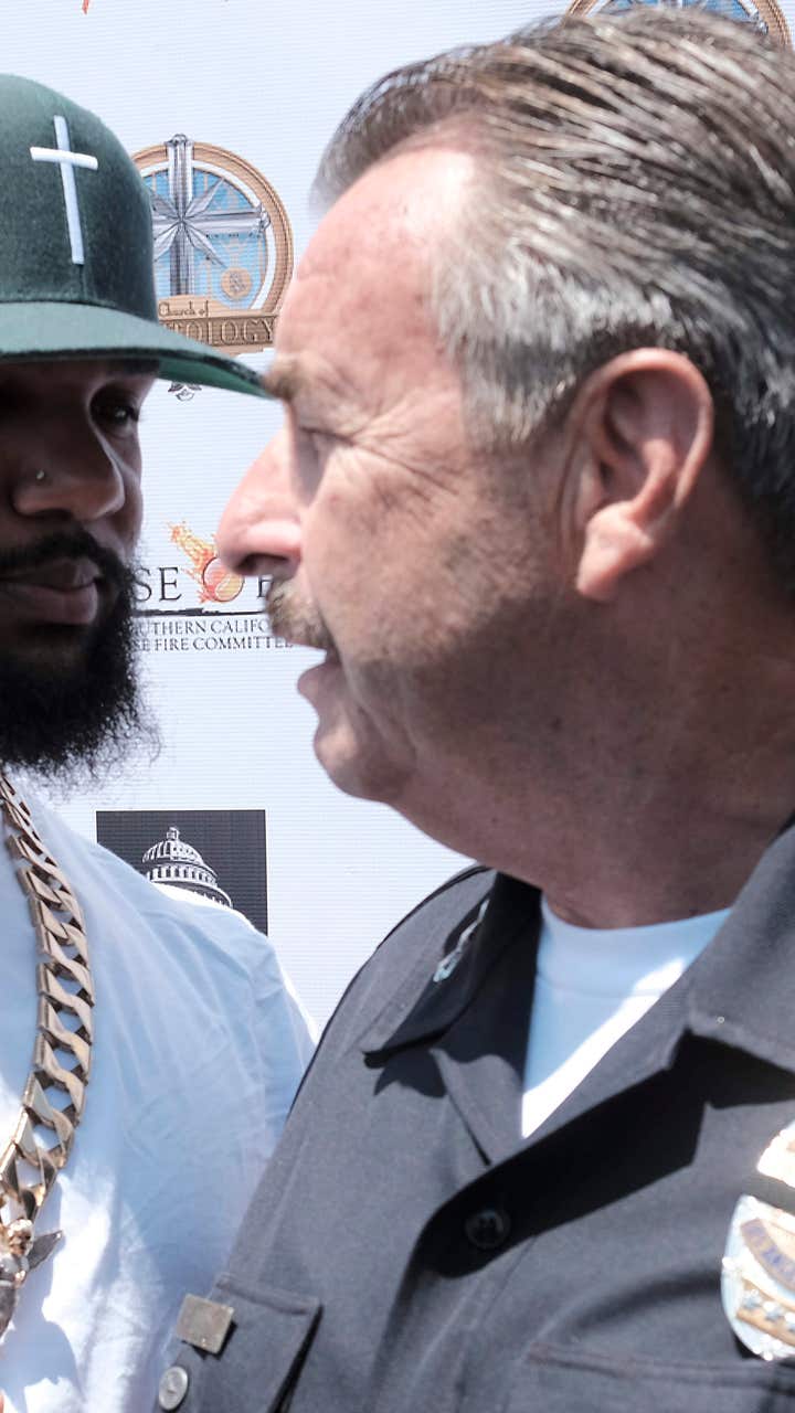 Hundreds gather for rapper The Game's gang summit in Los