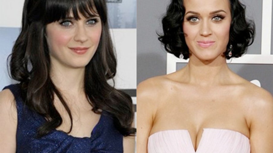 Zooey Deschenal and Katy Perry