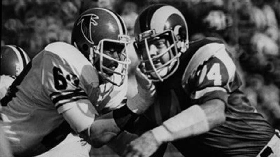 Merlin Olsen LA Rams  Nfl football players, Nfl football, Football photos