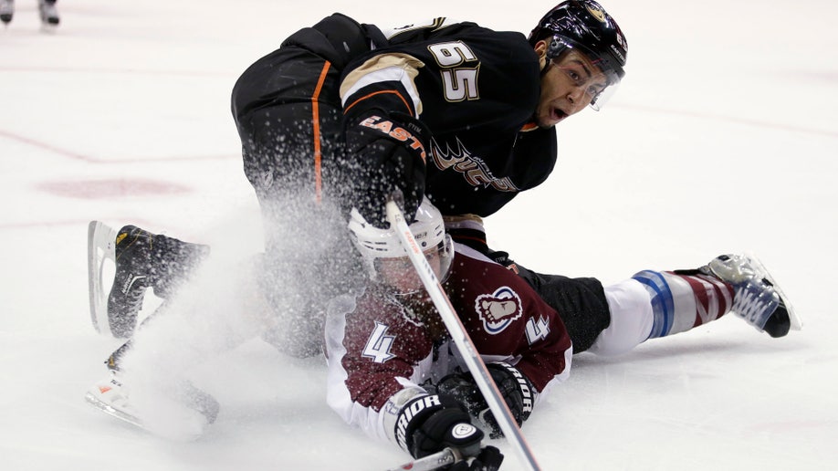 APTOPIX Avalanche Ducks Hockey