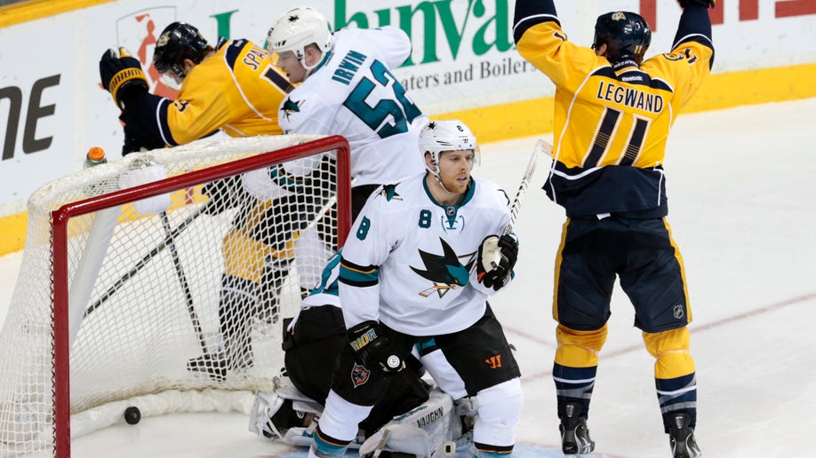 Sharks Predators Hockey