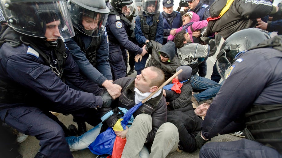 Romania US Chevron Protest