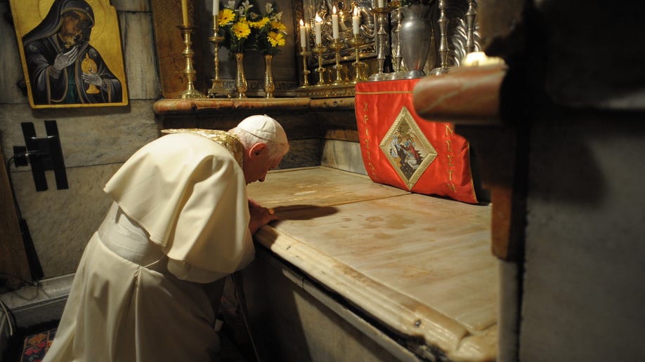 Israel Palestinians Pope Resigns