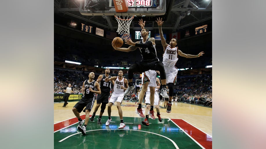 Spurs Bucks Basketball