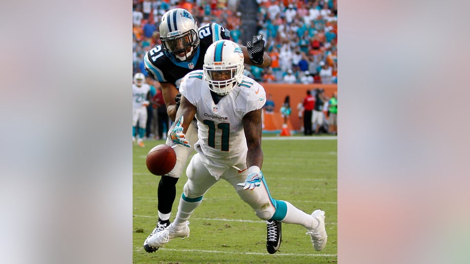 APTOPIX Panthers Dolphins Football