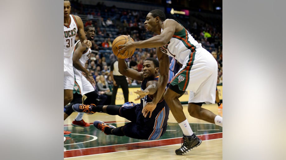 APTOPIX Bobcats Bucks Basketball