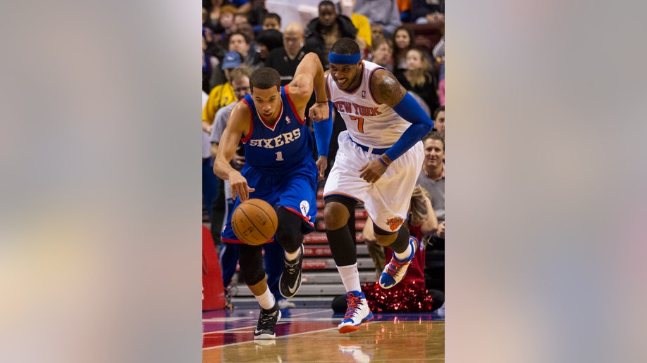 Knicks 76ers Basketball