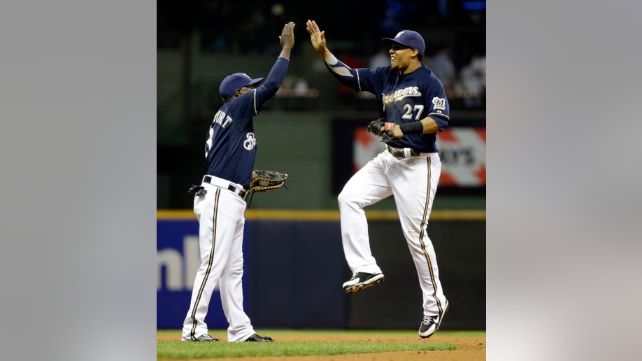 Rangers Brewers Baseball