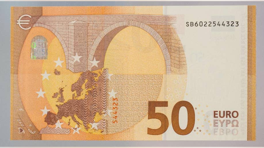 New 50-euro note unveiled to combat counterfeiting | Fox News