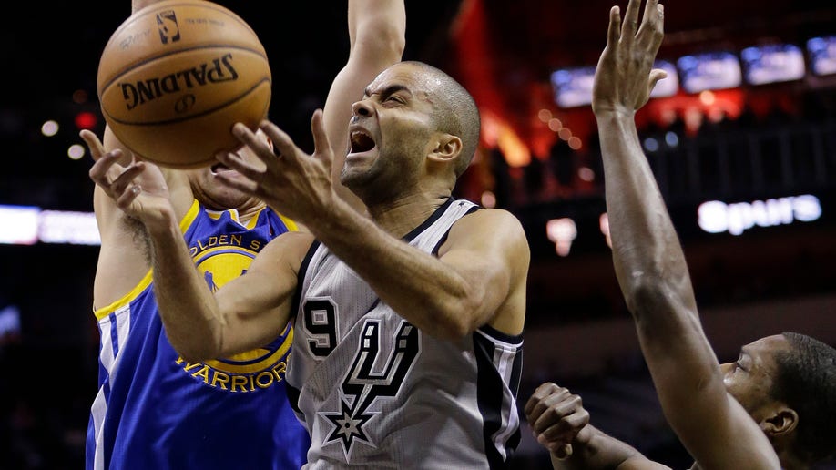 APTOPIX Warriors Spurs Basketball