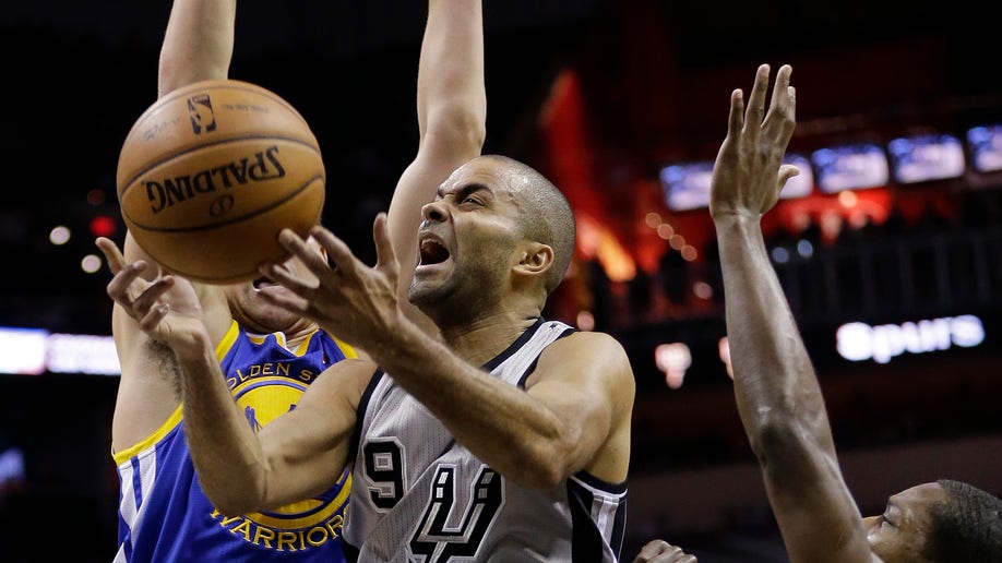 APTOPIX Warriors Spurs Basketball