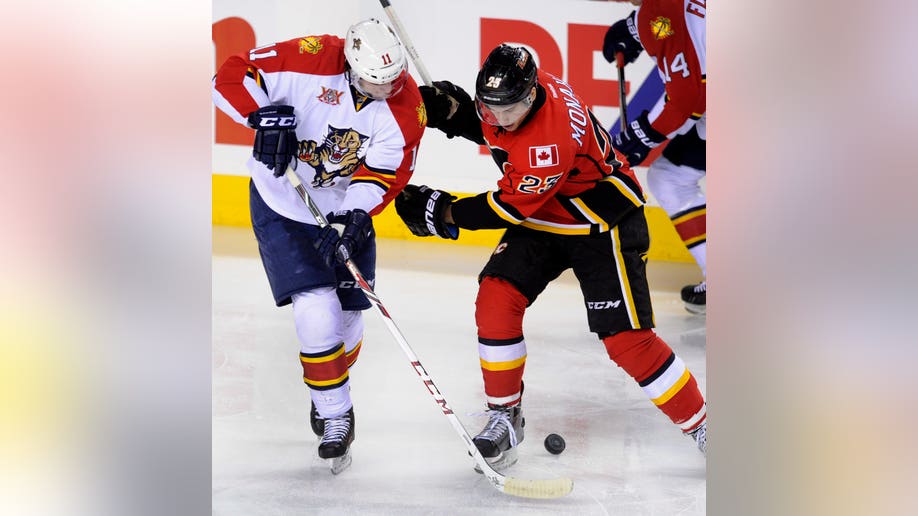 Panthers Flames Hockey