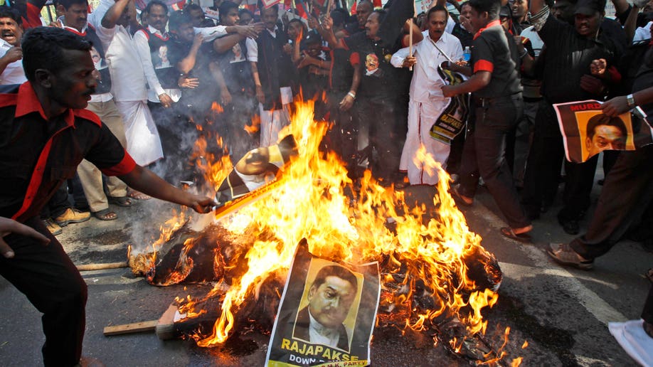 India Sri Lanka Protest