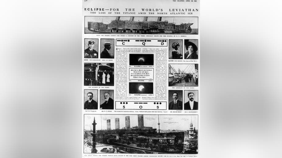 20th April 1912: Illustrations and photographs of the 'Titanic' and its passengers and crew. The Graphic - pub. 1912 (Photo by Hulton Archive/Getty Images)