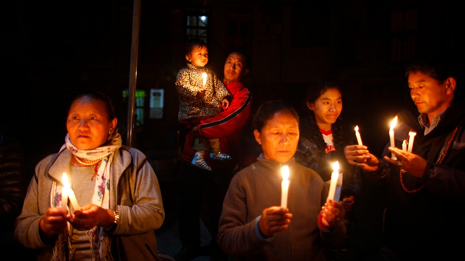 Nepal Tibetan Protestor