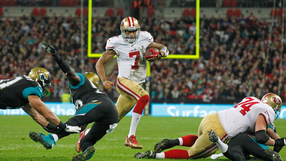 Britain 49ers Jaguars Football