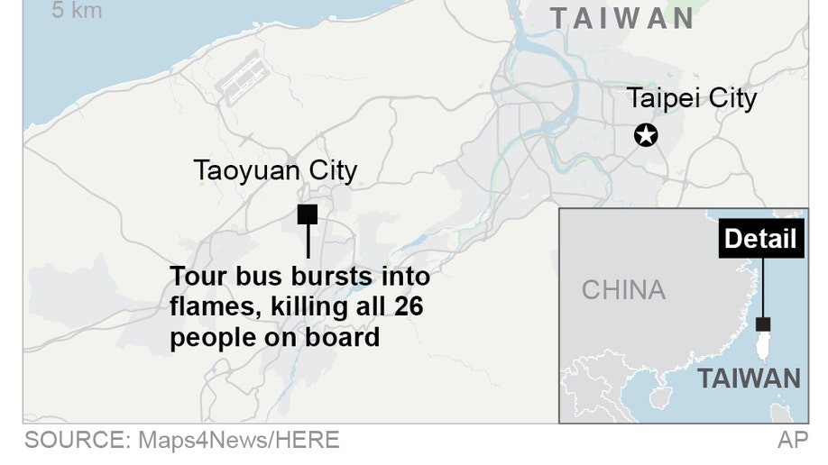 TAIWAN BUS CRASH