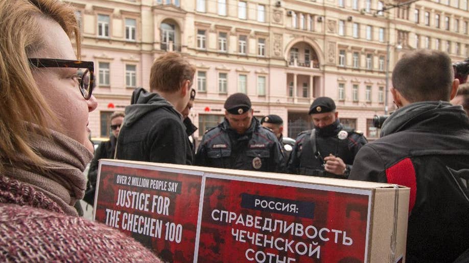 Activists Protesting Torture Of Gay Men In Chechnya Detained Fox News 