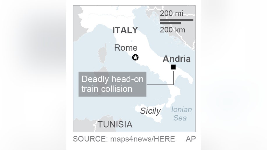 ITALY TRAIN CRASH