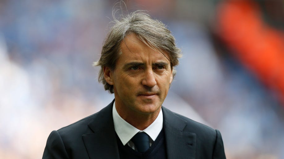 Britain Soccer Man City Mancini