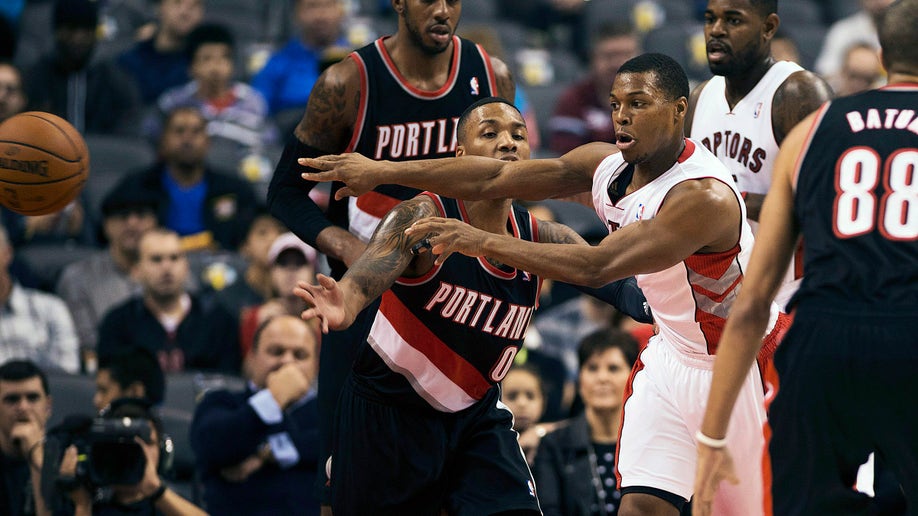 Blazers Raptors Basketball