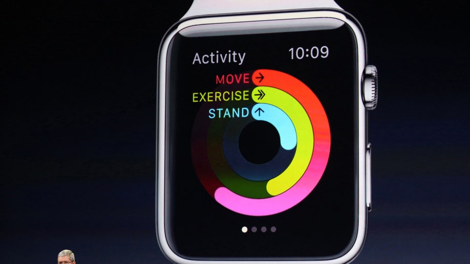 Apple CEO Tim Cook introduces the Apple Watch during an Apple event in San Francisco, California March 9, 2015. 