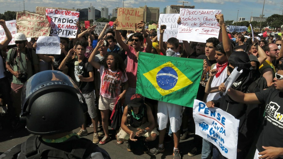 Brazil Confed Cup Protest