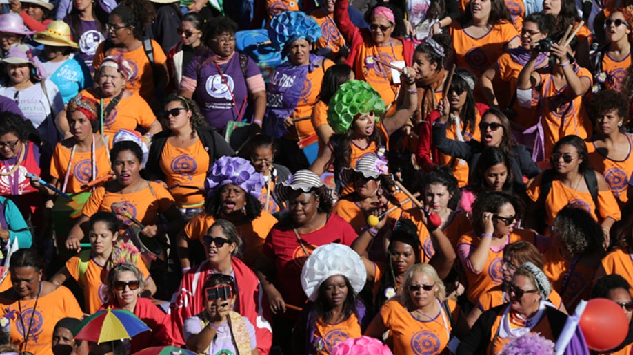 Thousands of rural women in Brazil march against gender inequality
