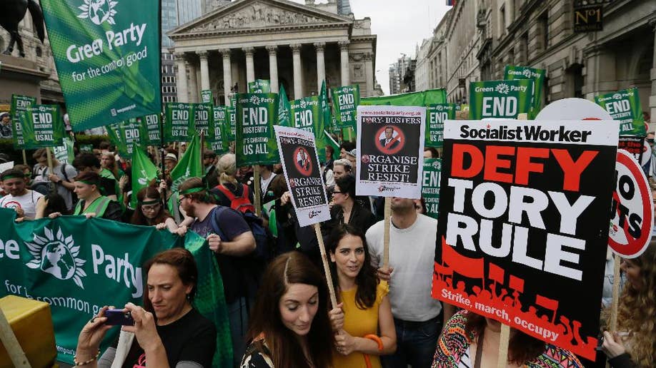 Thousands Gather In Central London To Protest British Government ...