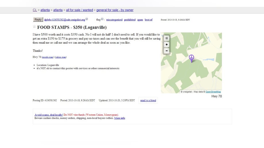 Craigslist Makes Turning Food Stamps Into Cash A Snap Fox News