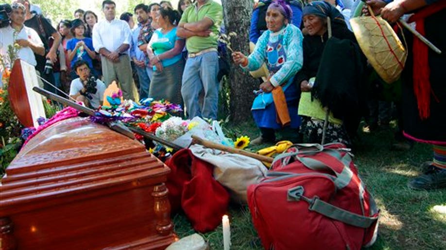 APTOPIX Chile Mapuche Death