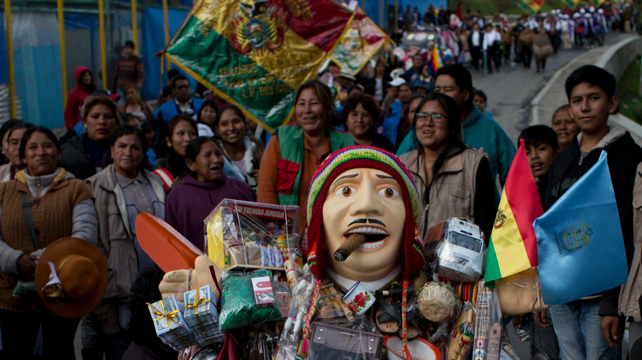 The alasitas fair in la paz bolivia