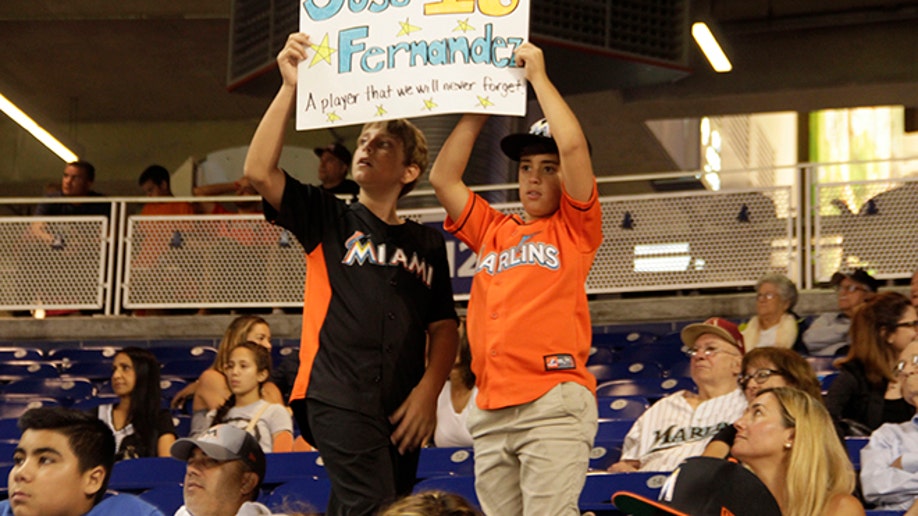 Marlins Pay Tribute to Jose Fernandez by Wearing No. 16 Jersey