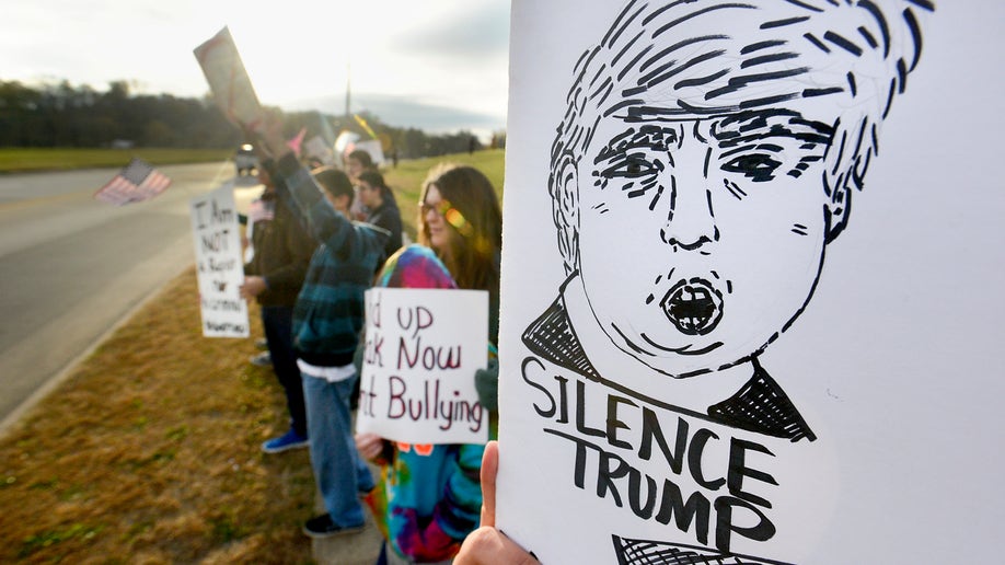 GOP 2016 Trump School Protest