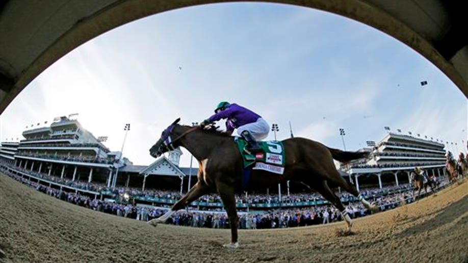 fe1f82b1-APTOPIX Kentucky Derby Horse Racing