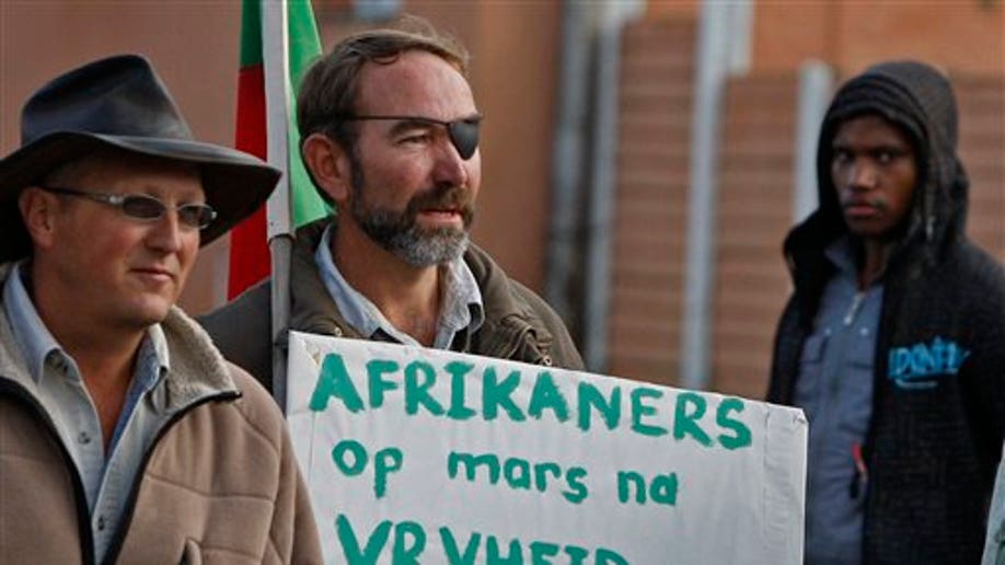 Followers of slain Afrikaner Weerstandsbeweging (AWB) leader