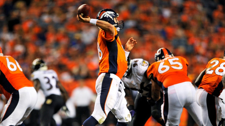 Ravens Broncos Football Manning Record