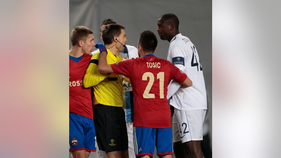 Russia Soccer Man City Toure Racism