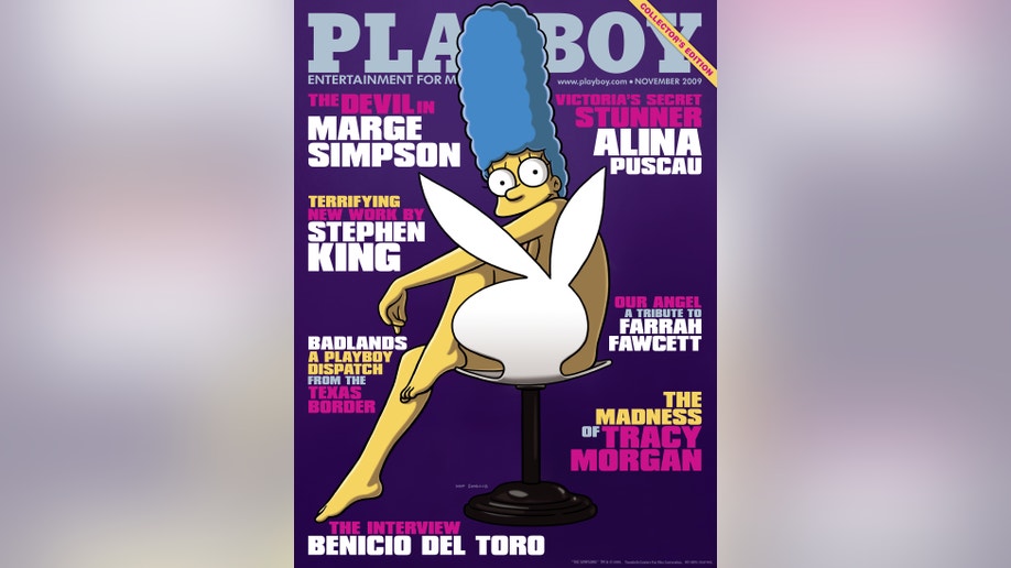 Marge on the Cover of Playboy