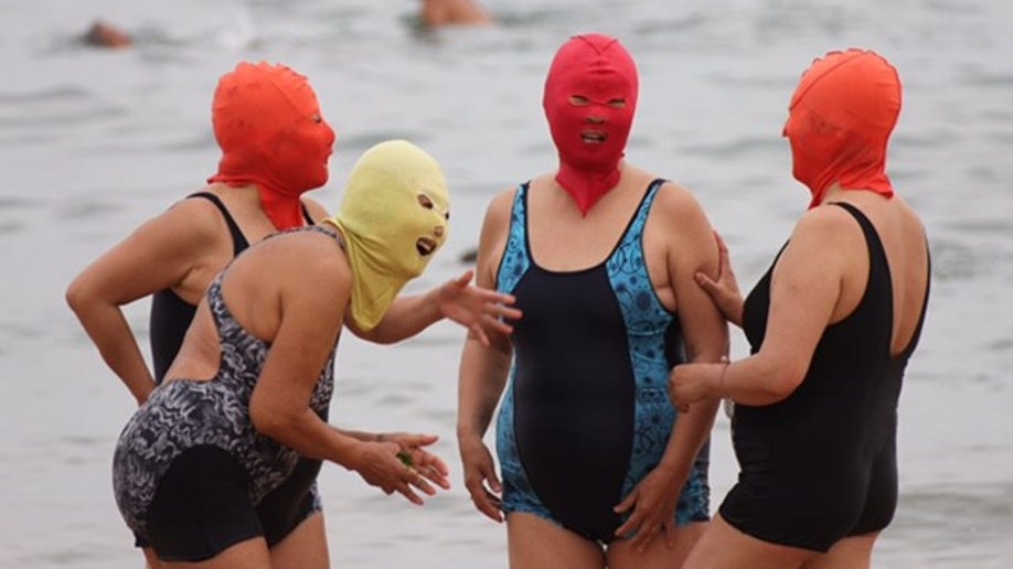 What is a 'facekini'? Bizarre summer bathing trend sweeps the beach