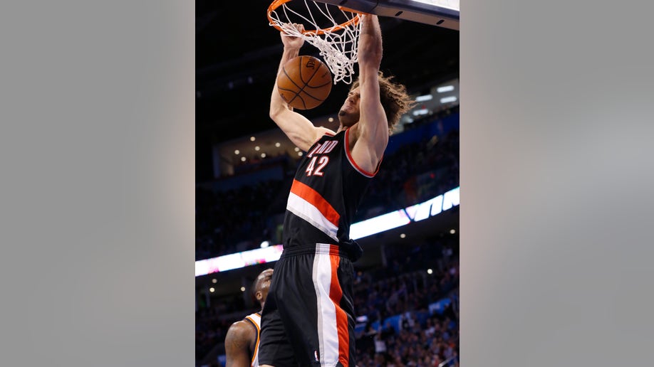 Trail Blazers Thunder Basketball