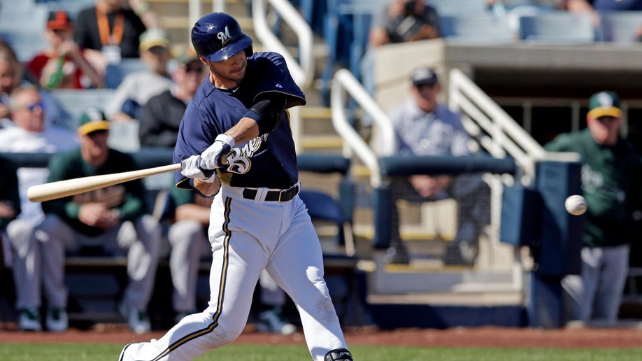 Athletics Brewers Spring Baseball