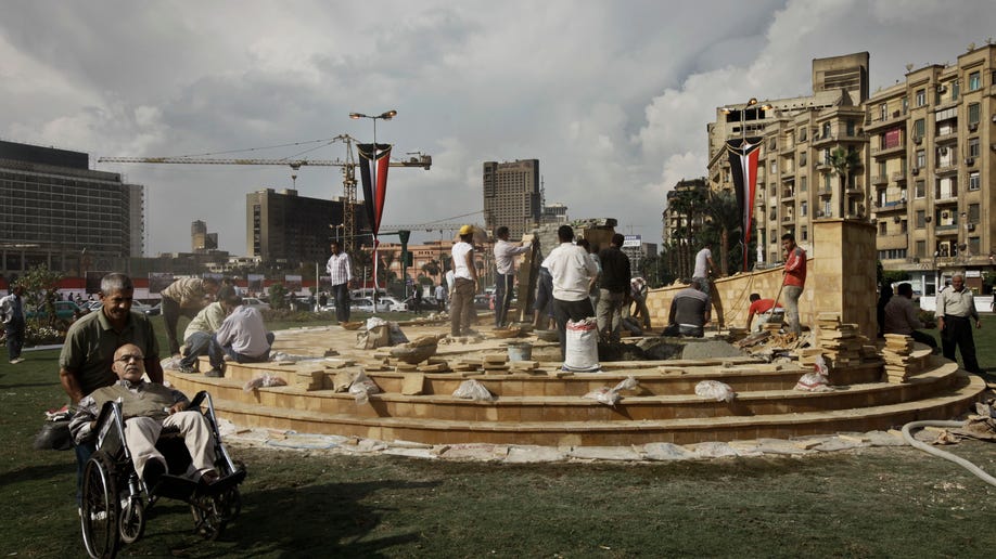 Mideast Egypt Tahrir Memorial
