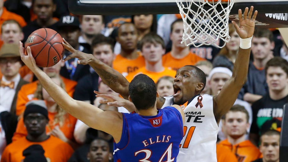 Kansas Oklahoma St Basketball