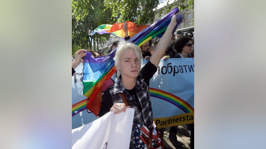 Dozens March Peacefully In Ukraines First Ever Gay Rally Fox News