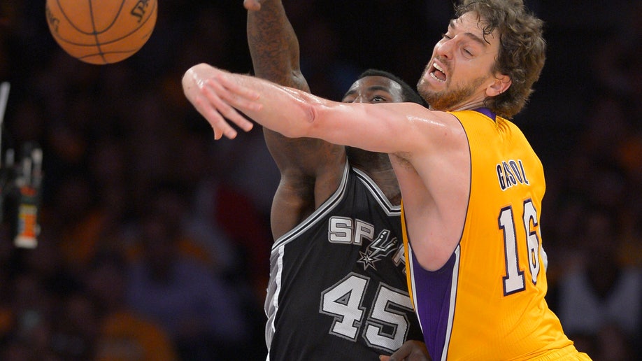 Spurs Lakers Basketball