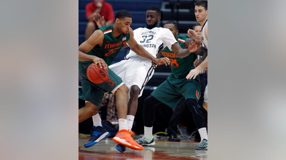 Miami George Washington Basketball